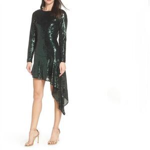 NWT Bronx and Bronco Emerald Green Suzanna Flared Dress Size Small